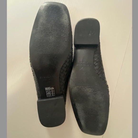 Everlane Black Woven Leather Slip On Mules Size 9.5 - Picture 7 of 13